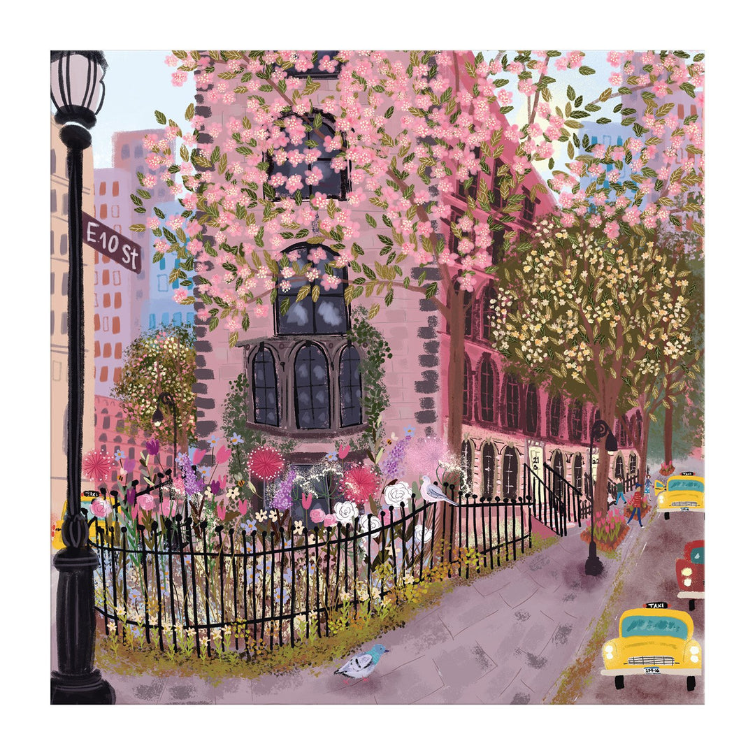 Blooming Streets 500 Piece Jigsaw Puzzle 500 Piece Puzzles Galison 