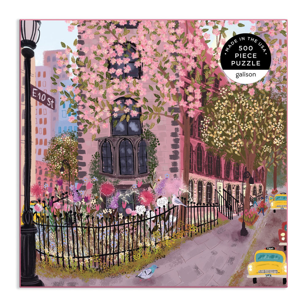 Blooming Streets 500 Piece Puzzle 500 Piece Puzzles Galison 