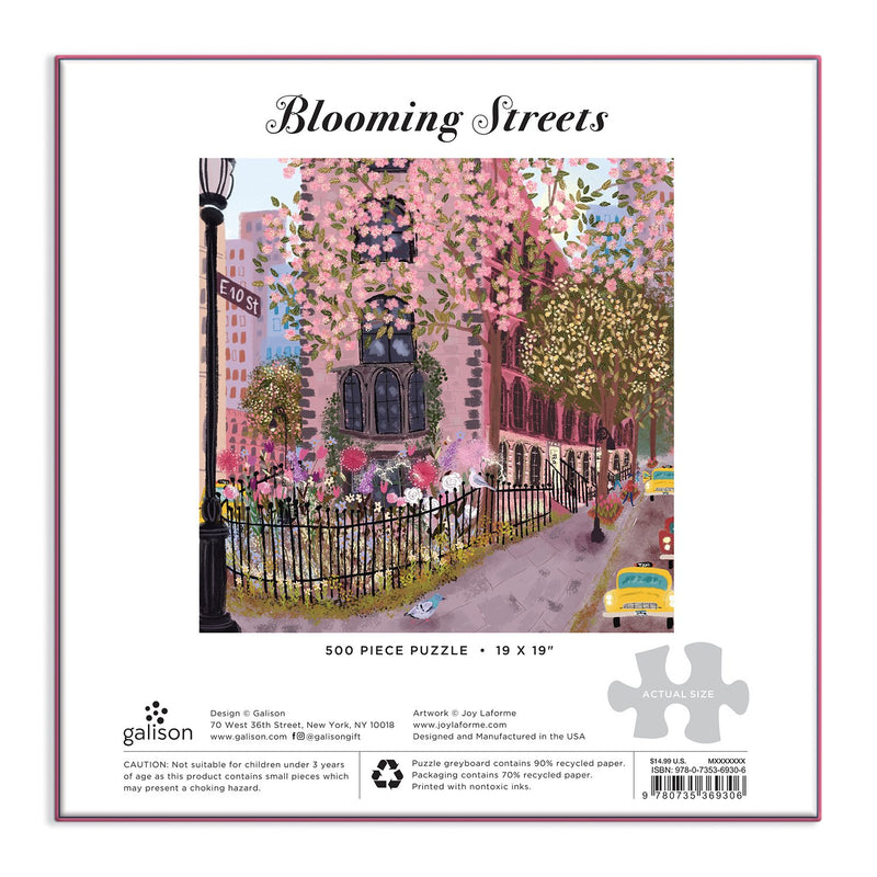 Blooming Streets 500 Piece Puzzle 500 Piece Puzzles Galison 