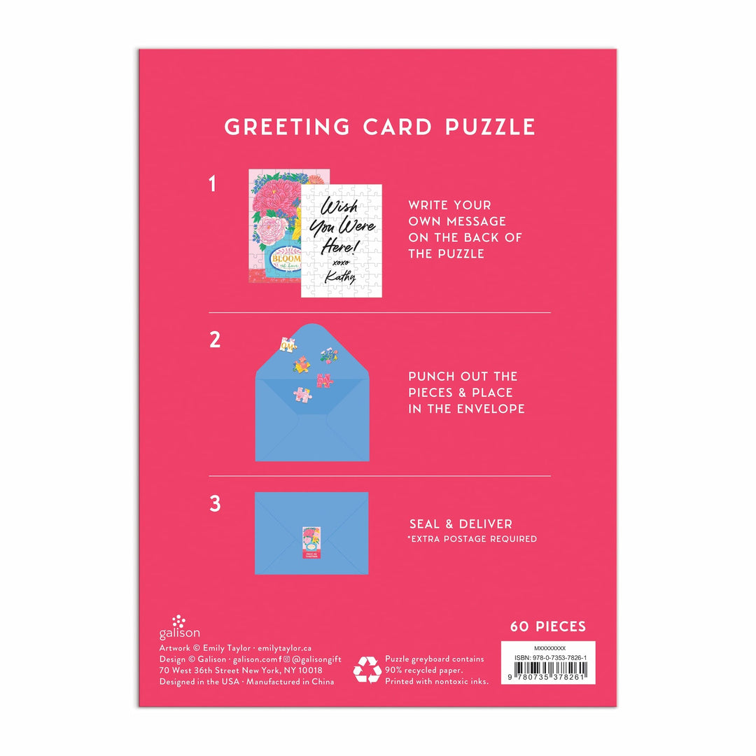 Blooms of Love Greeting Card Puzzle Emily Taylor 