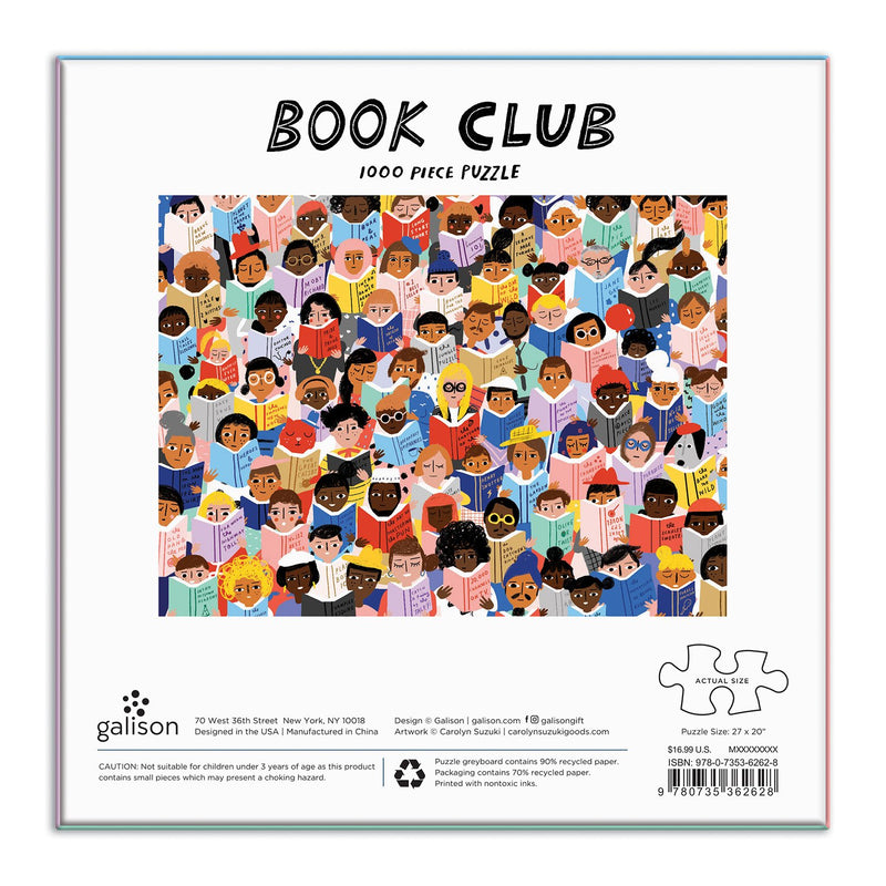 Book Club 1000 Piece Jigsaw Puzzle 1000 Piece Puzzles Carolyn Suzuki Collection 