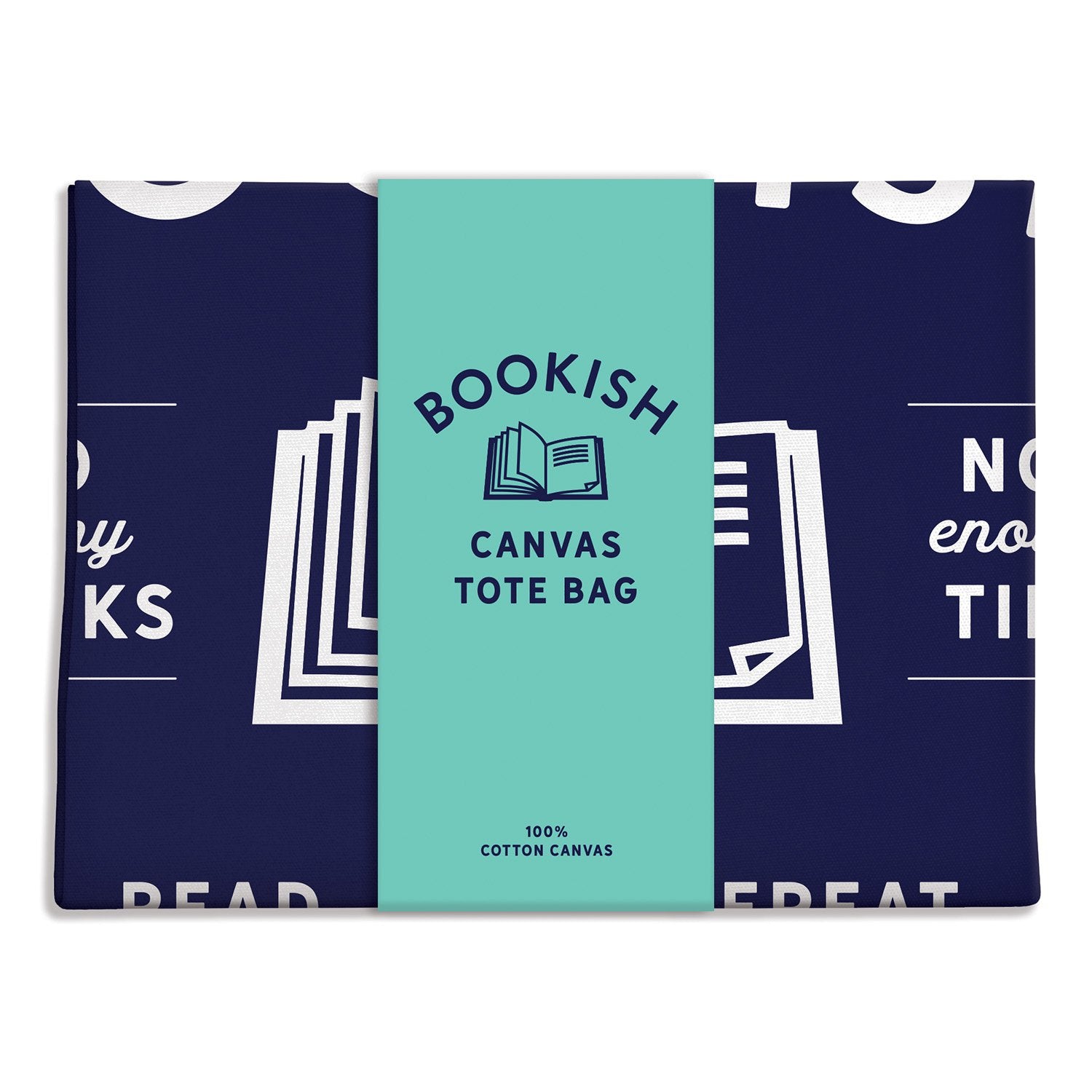 Bookish Canvas Tote Bag Galison