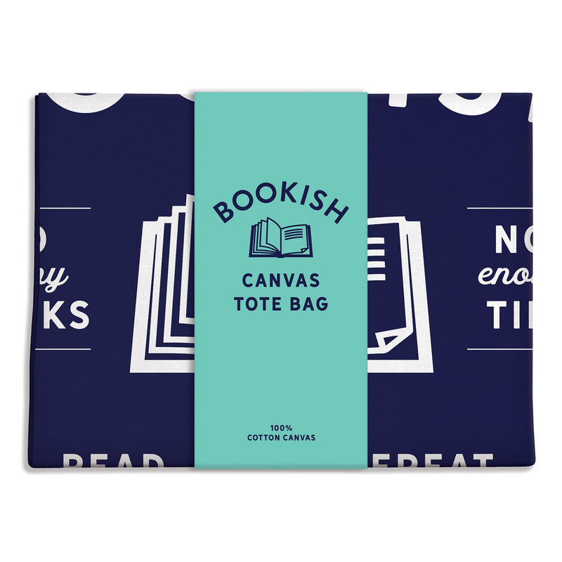 Bookish Canvas Tote Bag Tote Bags Galison 