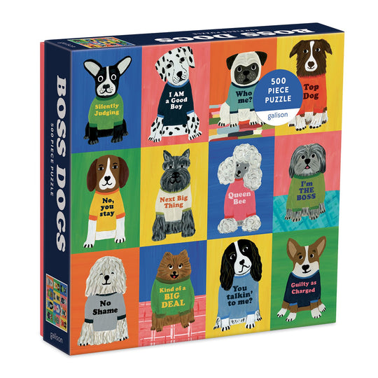 Boss Dogs 500 Piece Family Puzzle 500 Piece Puzzles Galison 