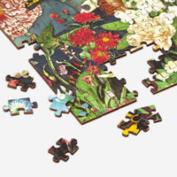 Butterfly Blooms 144 Piece Wood Jigsaw Puzzle Wooden Puzzles Ben Giles 