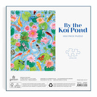 By The Koi Pond 1000 Piece Puzzle in Square Box Catherine Shaw 