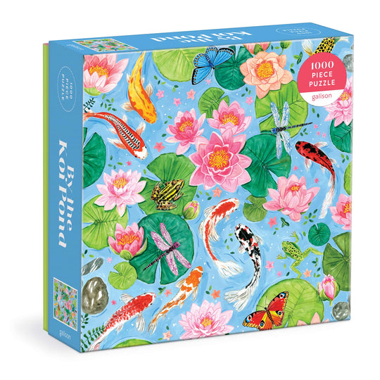 By The Koi Pond 1000 Piece Puzzle in Square Box Catherine Shaw 