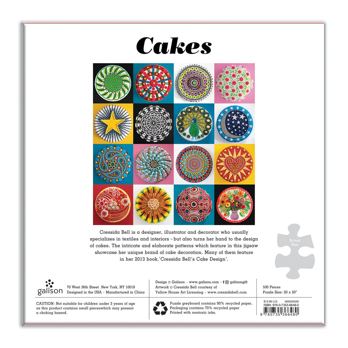 Cakes 500 Piece Jigsaw Puzzle 500 Piece Puzzles Galison 
