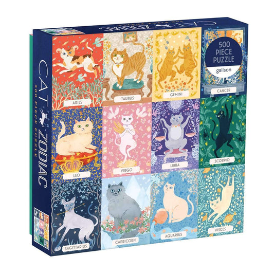 Cat Zodiac 500 Piece Puzzle 500 Piece Puzzles Galison 