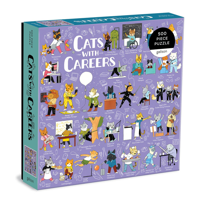 Cats with Careers 500 Piece Jigsaw Puzzle 500 Piece Puzzles Eloise Narrigan 