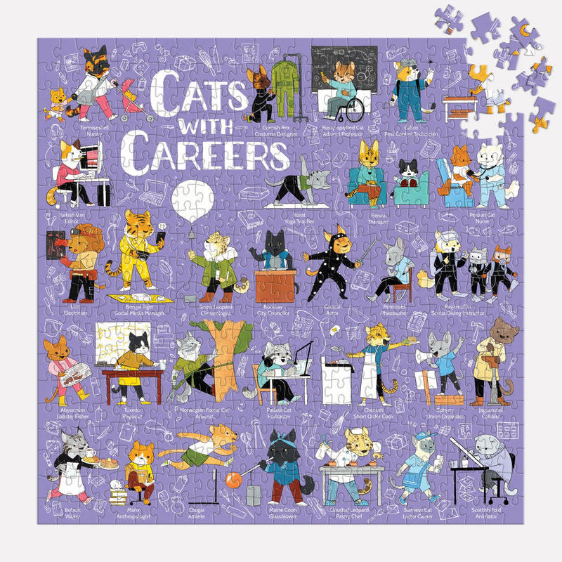 Cats with Careers 500 Piece Jigsaw Puzzle 500 Piece Puzzles Eloise Narrigan 