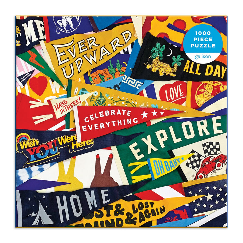 Celebrate Everything 1000 Piece Jigsaw Puzzle in Square Box 1000 Piece Puzzles Oxford Pennant Collection 