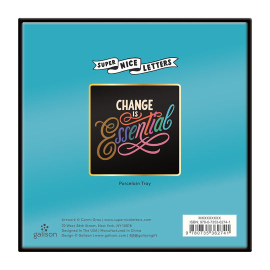 Change Is Essential Porcelain Tray Porcelain Trays Galison 