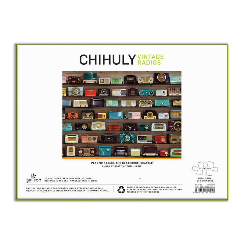 Chihuly Vintage Radios 1000 Piece Puzzle 1000 Piece Puzzles Galison 