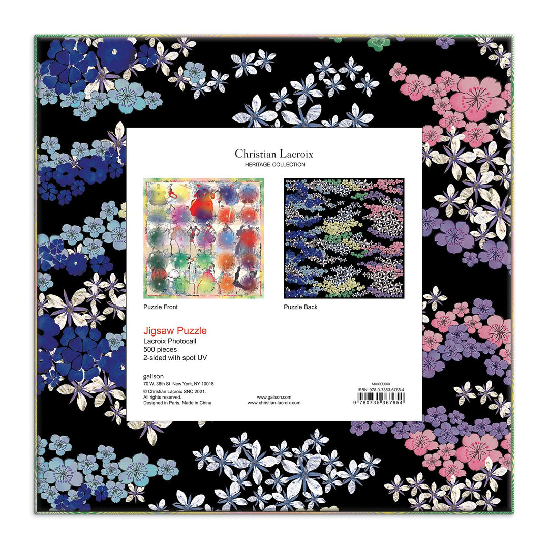 Christian Lacroix Heritage Collection Lacroix Photocall Double Sided 500 Piece Jigsaw Puzzle Double Sided 500 Piece Puzzle Christian Lacroix Collection 