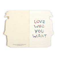 Christian Lacroix Heritage Collection Love Who You Want Die-Cut Notebook Journals and Notebooks Christian Lacroix Collection 