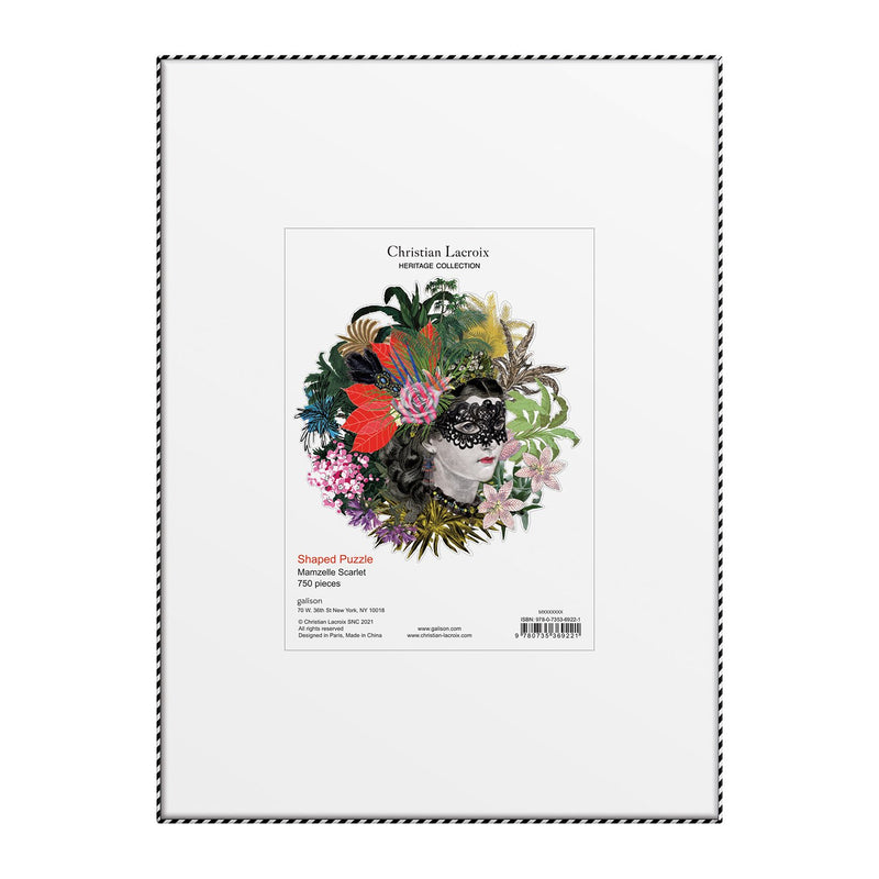 Christian Lacroix Heritage Collection Mam'zelle Scarlett 750 Piece Shaped Puzzle 750 Piece Puzzles Christian Lacroix 
