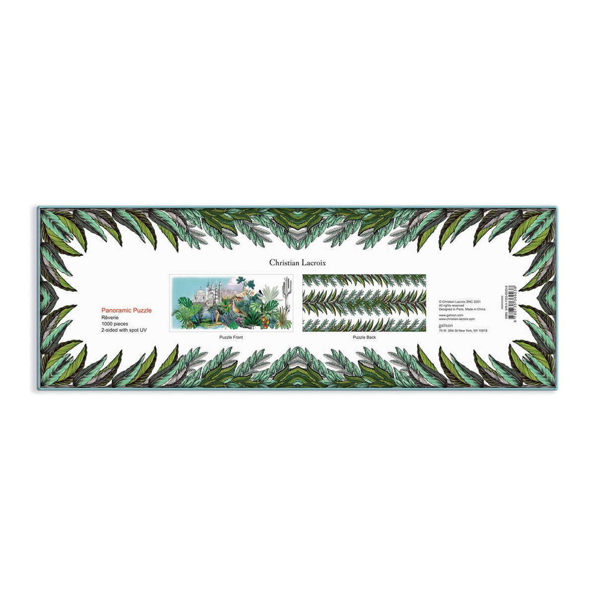 Christian Lacroix Heritage Collection Rêveries 1000 Piece Panoramic Puzzle 1000 Piece Puzzles Christian Lacroix 