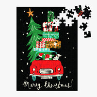Christmas Car 130 Piece Jigsaw Puzzle Ornament 100 Piece Puzzles Louise Cunningham 