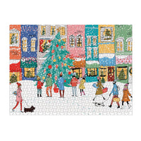 Christmas Carolers Square Boxed 1000 Piece Puzzle Holiday 1000 Piece Puzzles Galison 