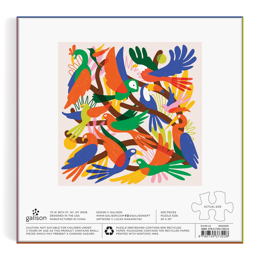 Chromatic Birds 500 Piece Puzzle Galison 