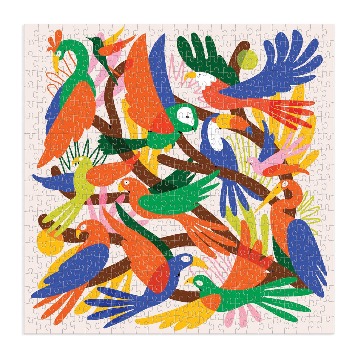 Chromatic Birds 500 Piece Puzzle Galison 