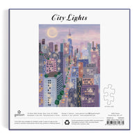 City Lights 1000 Piece Puzzle In a Square Box Galison 