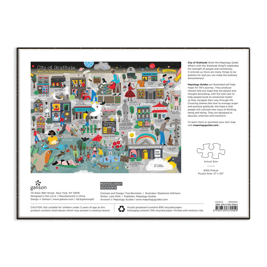 City of Gratitude 1000 Piece Jigsaw Puzzle 1000 Piece Puzzles Tina Bernstein 