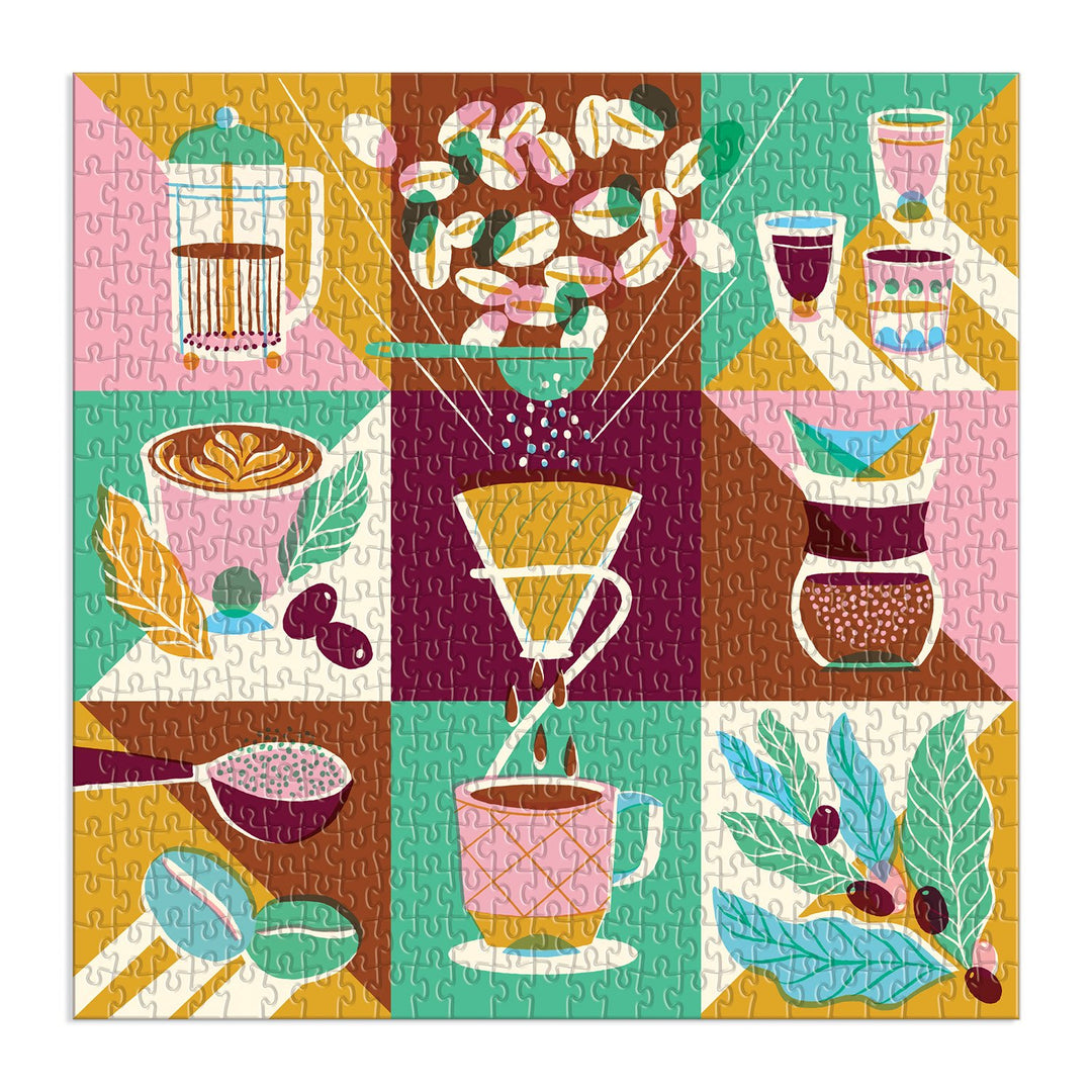 Coffeeology 500 Piece Jigsaw Puzzle 500 Piece Puzzles Marisol Ortega 