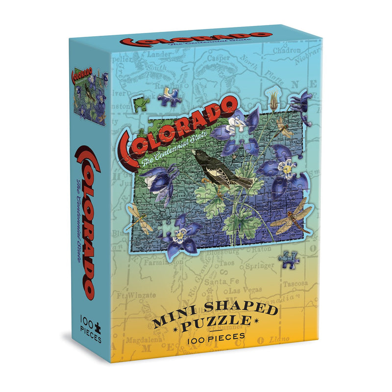Colorado Mini Shaped Puzzle 100 Piece Puzzles Wendy Gold 