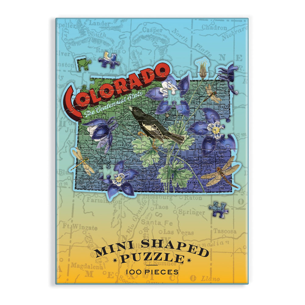 Colorado Mini Shaped Puzzle 100 Piece Puzzles Wendy Gold 