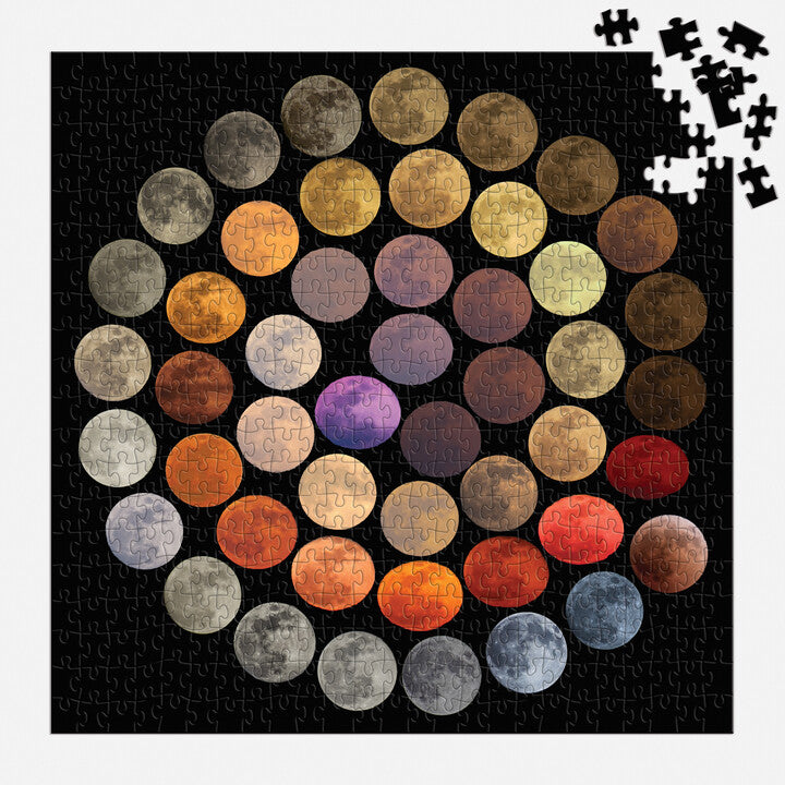 Colors of the Moon 500 Piece Puzzle Puzzles Marcella Julia Pace 