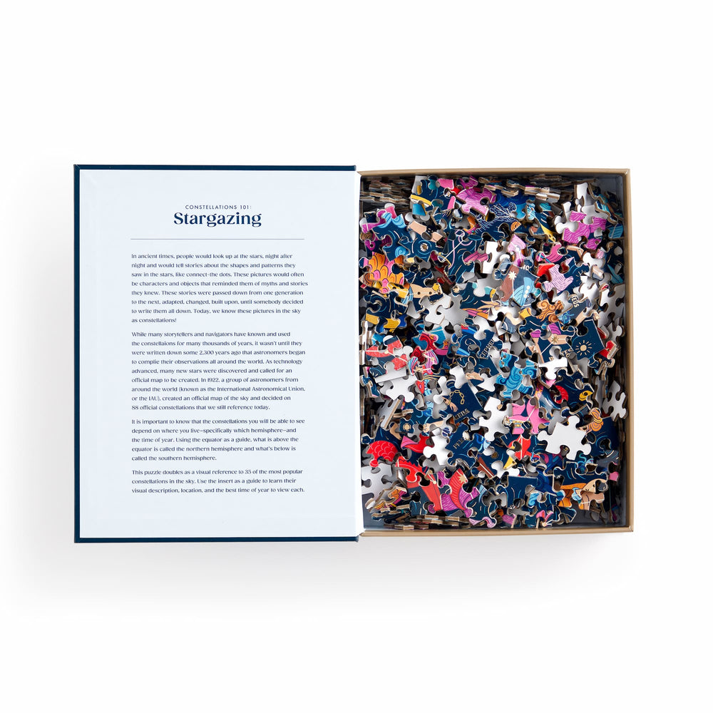 Constellations 101: Stargazing 500 Piece Book Puzzle Caitlin Keegan 