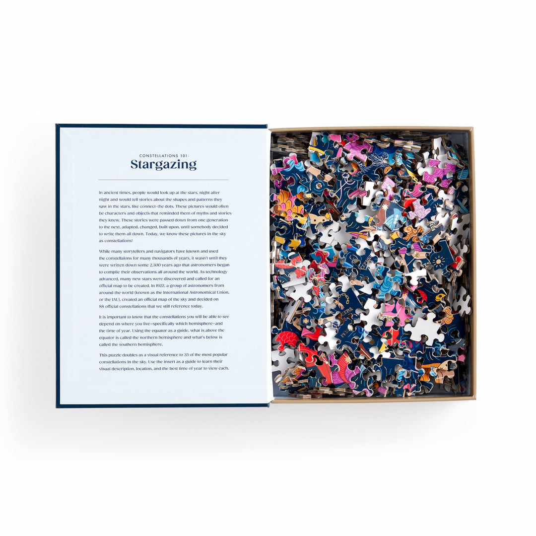 Constellations 101: Stargazing 500 Piece Book Puzzle Caitlin Keegan 