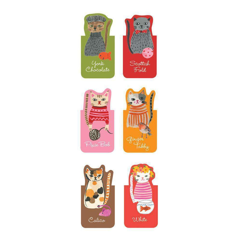 Cool Cats Magnetic Bookmarks Bookmarks Galison 