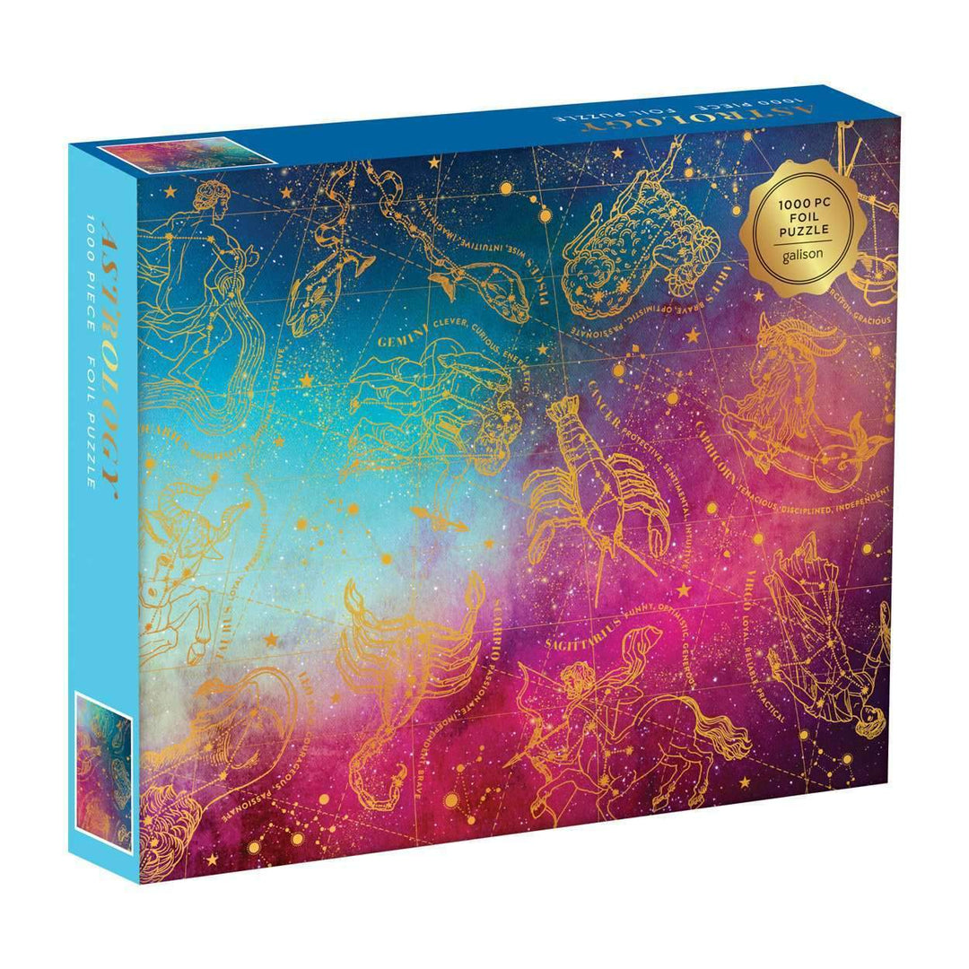 Cosmos Astrology 1000 Piece Foil Puzzle Foil Puzzles Galison 