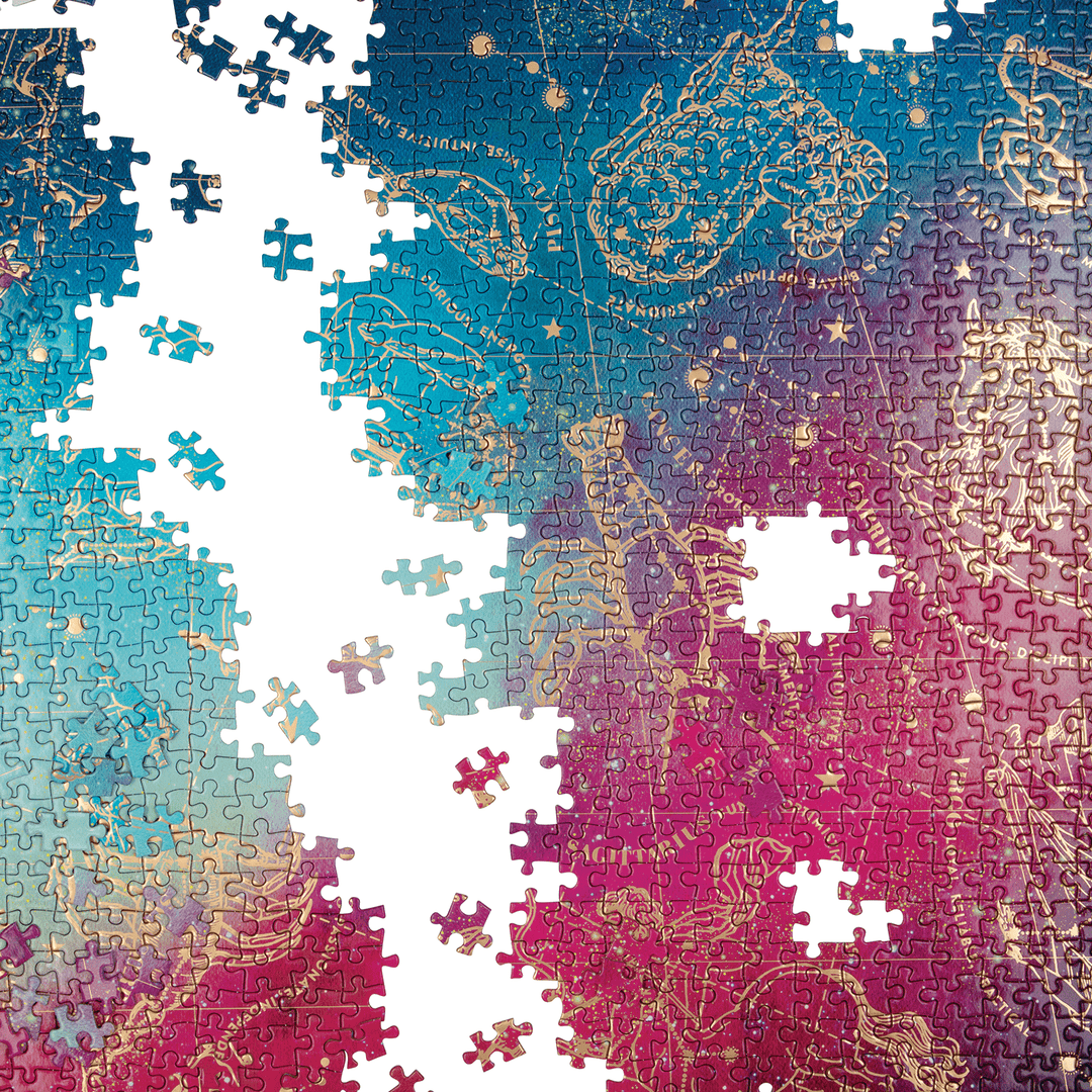 Cosmos Astrology 1000 Piece Foil Puzzle Foil Puzzles Galison 