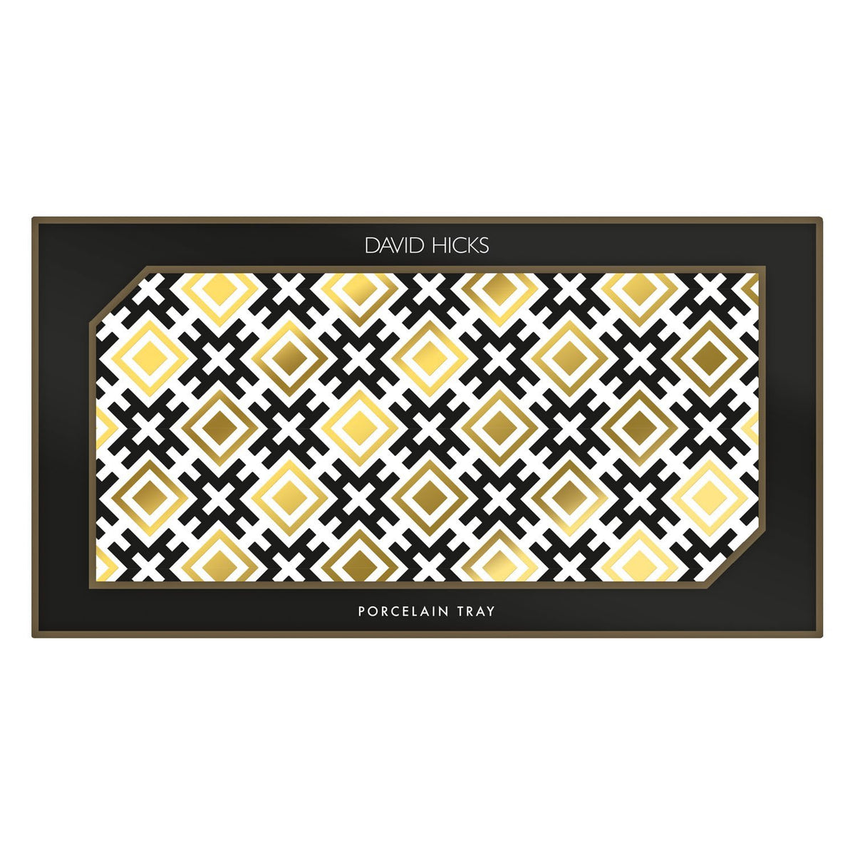 David Hicks Hicksonian (Neutrals) Large Porcelain Tray Porcelain Trays Galison 