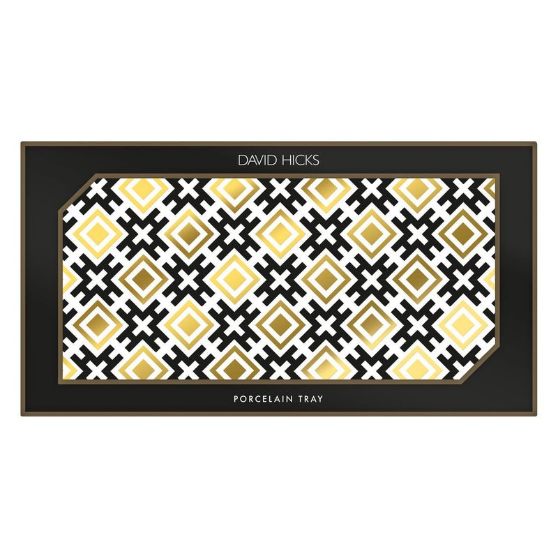 David Hicks Hicksonian (Neutrals) Large Porcelain Tray Porcelain Trays Galison 