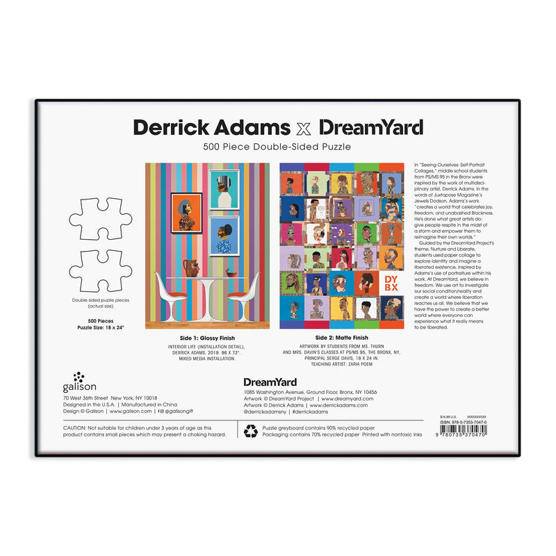 Derrick Adams x Dreamyard 500 Piece Double-Sided Jigsaw Puzzle 500 Piece Puzzles Derrick Adams 