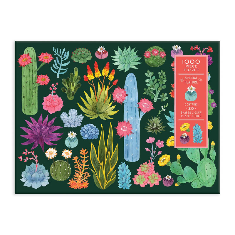 Desert Flora 1000 Piece Puzzle with Shaped Pieces 1000 Piece Puzzles Galison 