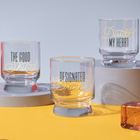Designated Drinker Lowball Glass Lowball Glass Brass Monkey 