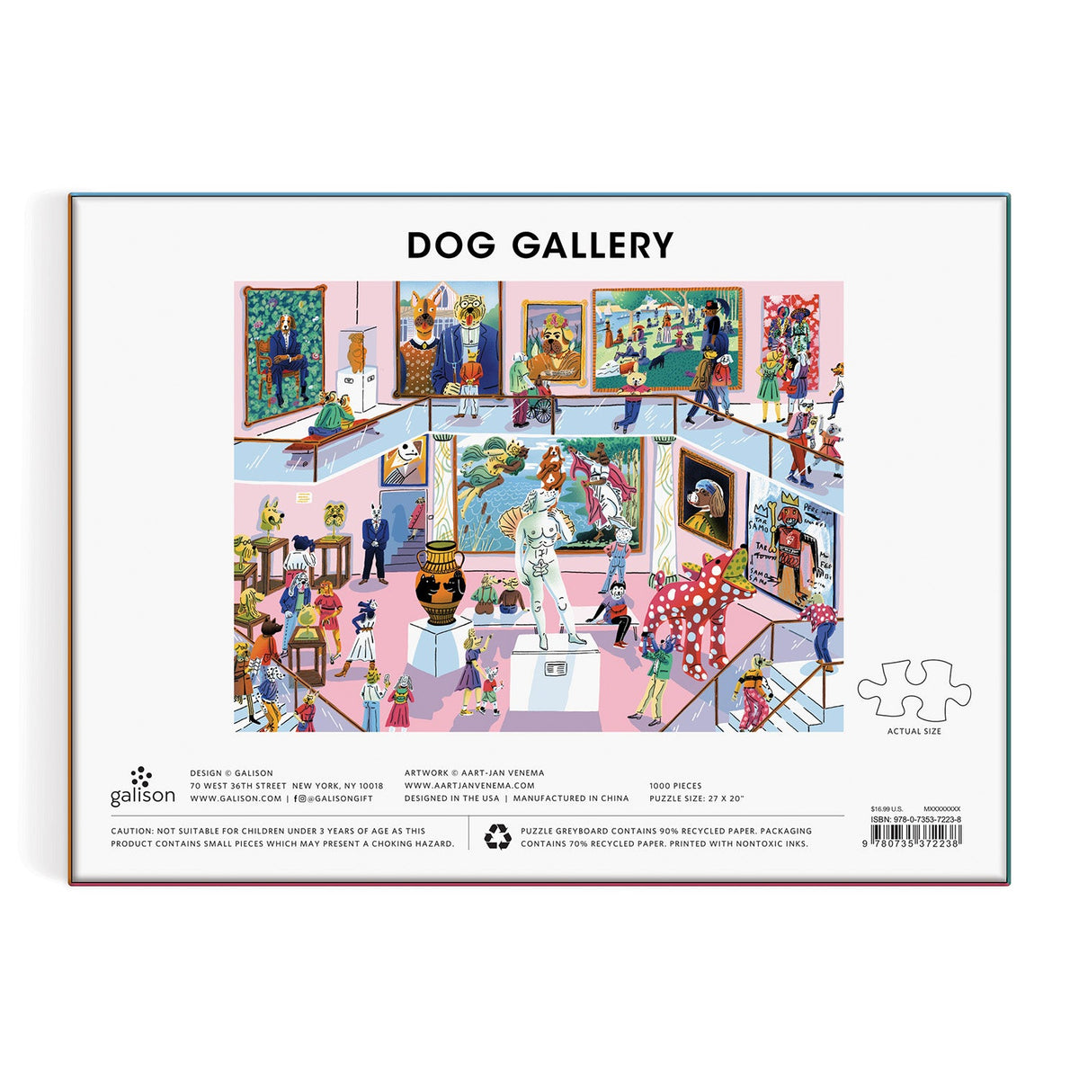 Dog Gallery 1000 Piece Puzzle Galison 