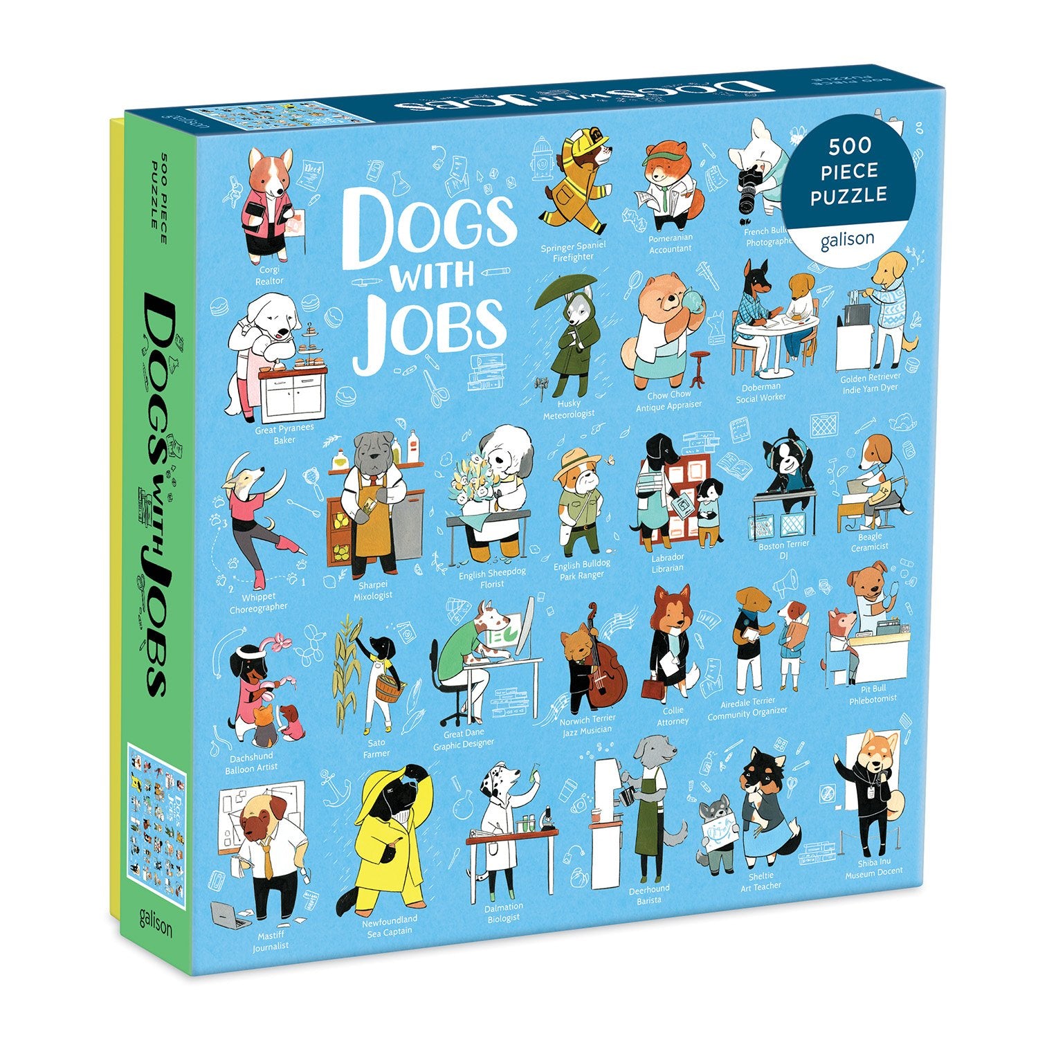 Dogs With Jobs 500 Piece Jigsaw Puzzle | Galison