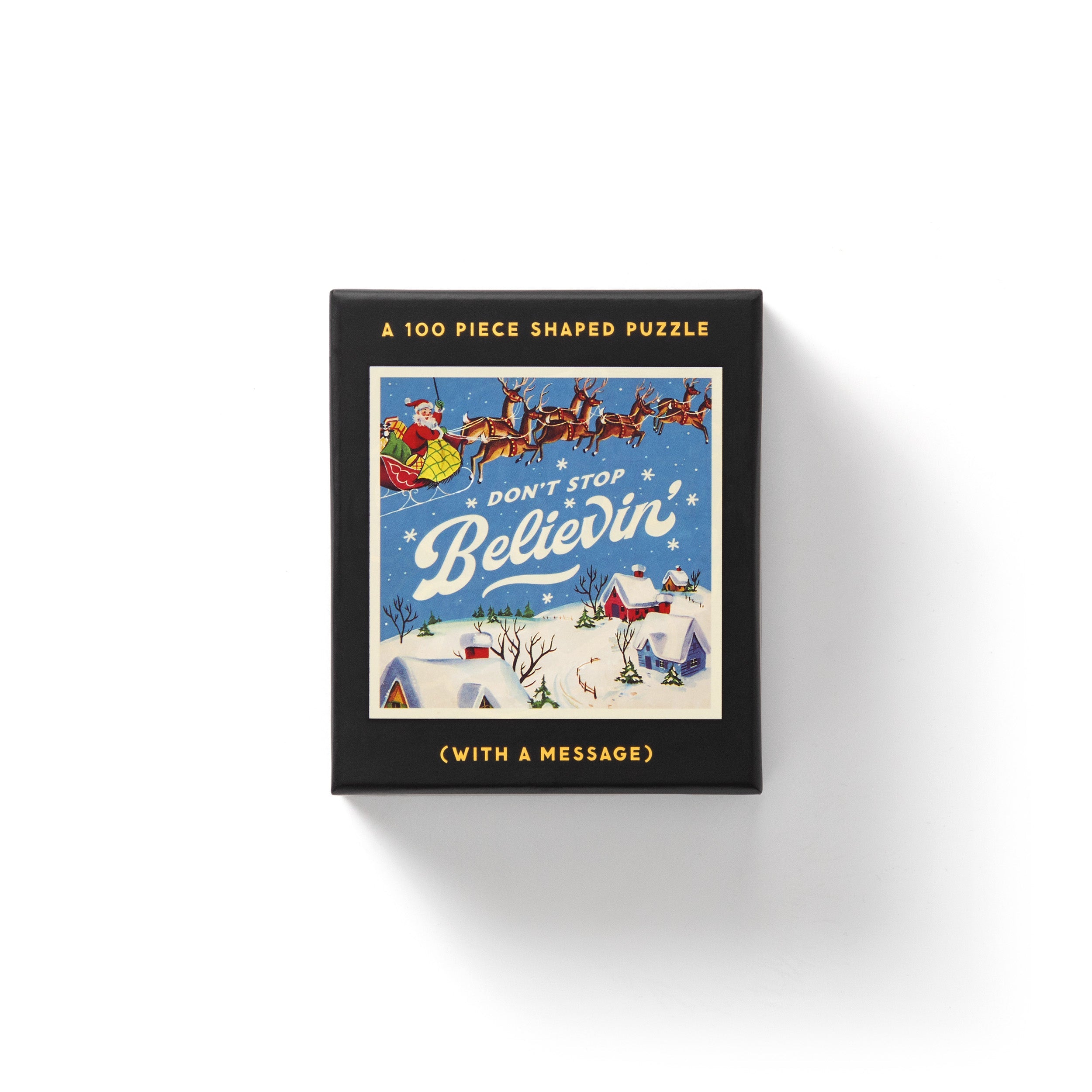 Don't Stop Believin' 100 Piece Mini Shaped Puzzle – Galison