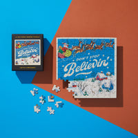 Don't Stop Believin' 100 Piece Mini Shaped Puzzle Brass Monkey 