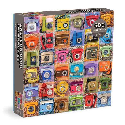 Eastern Bloc Telephones 500 Piece Puzzle Galison 