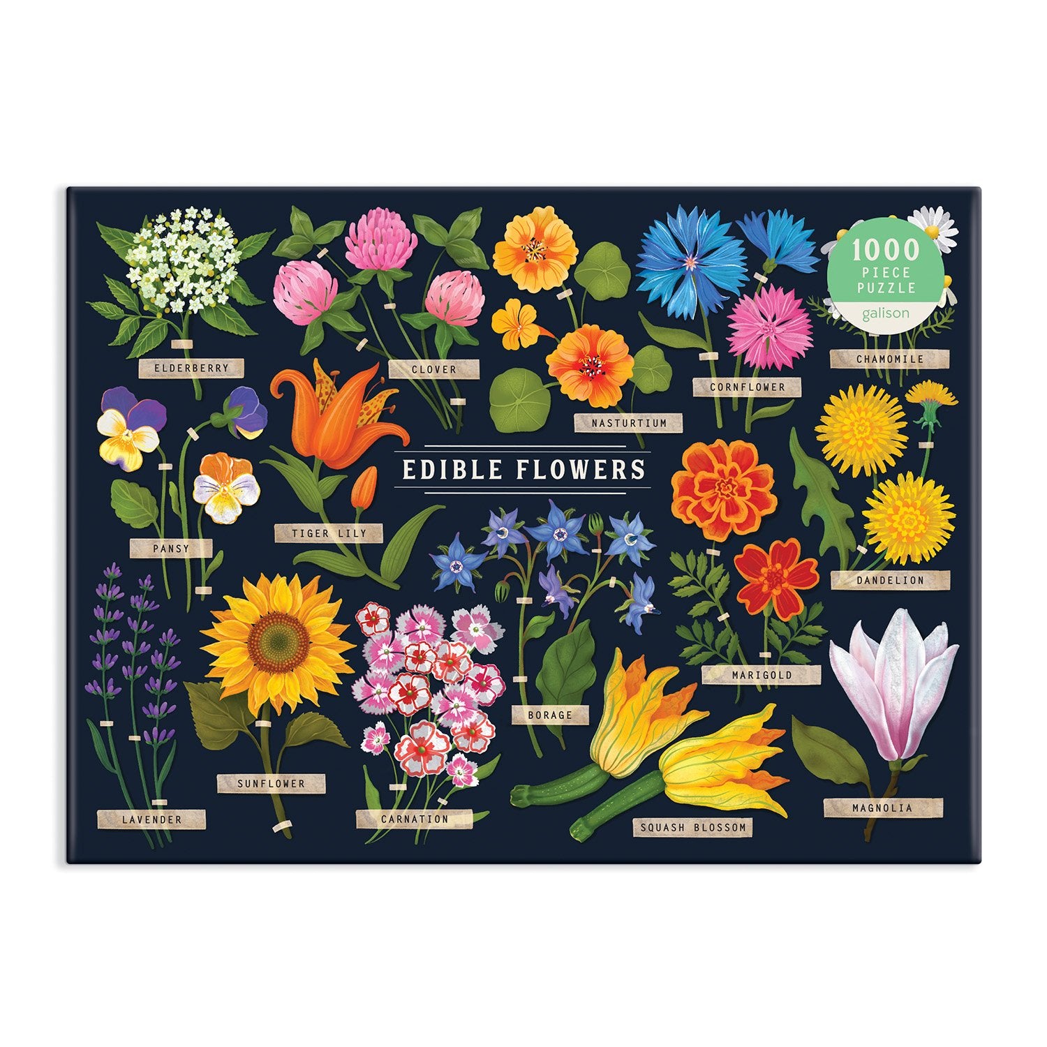 Edible Flowers 1000 Piece Puzzle