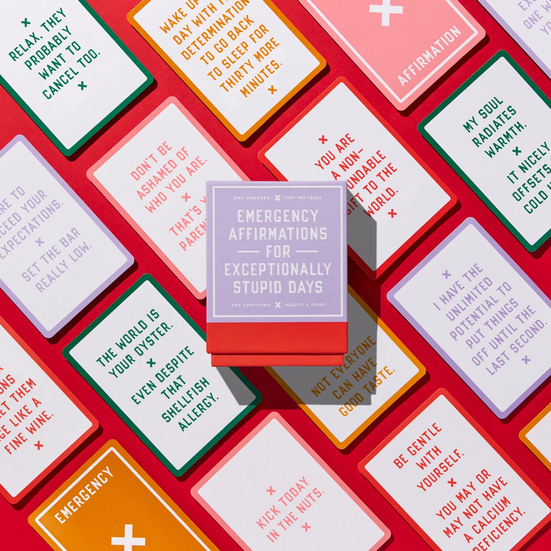 Emergency Affirmations for Exceptionally Stupid Days Card Deck Card Games Brass Monkey 