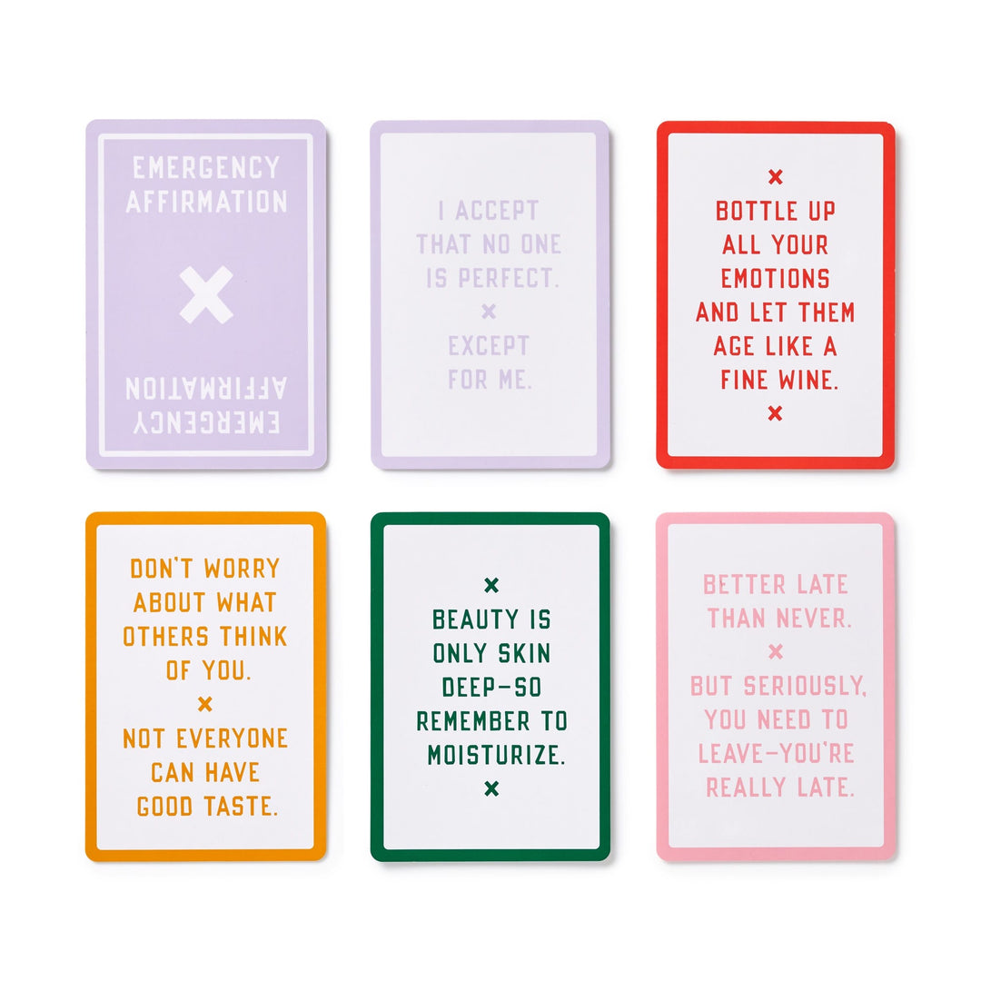 Emergency Affirmations for Exceptionally Stupid Days Card Deck Card Games Brass Monkey 